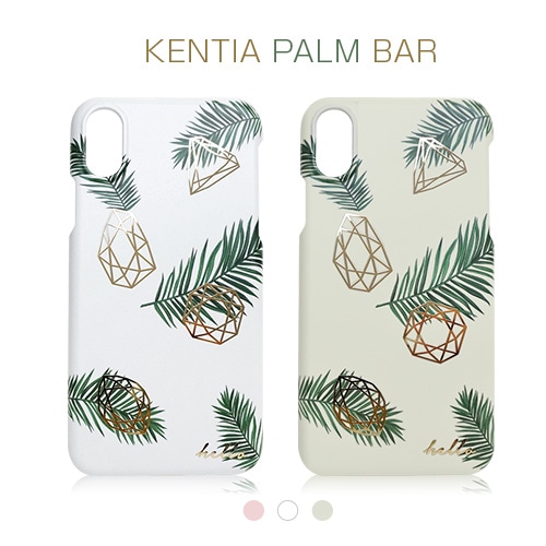 【訳あり アウトレット】 iPhone XS / X ケース Happymori kentia palm Bar（ハッピーモリ ケンチャパームバー）アイフォン カバー
