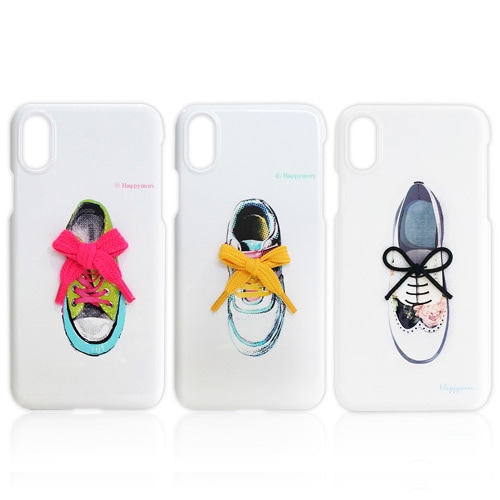 【訳あり アウトレット】 iPhone XS / X ケース iPhone XS Max ケース iPhone XR ケースHappymori New Vivid/Flower Shoe Bar（ハッピーモリ ニュービビッド/フラワーシュー）アイフォン カバー