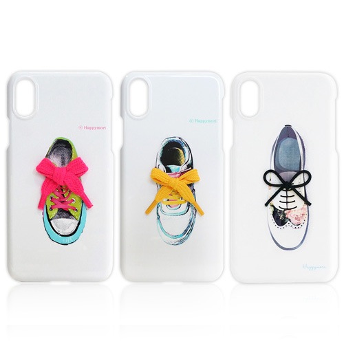 【訳あり アウトレット】 iPhone XS / X ケース iPhone XS Max ケース iPhone XR ケースHappymori New Vivid/Flower Shoe Bar(ハッピーモリ ニュービビッド/フラワーシュー)アイフォン カバー