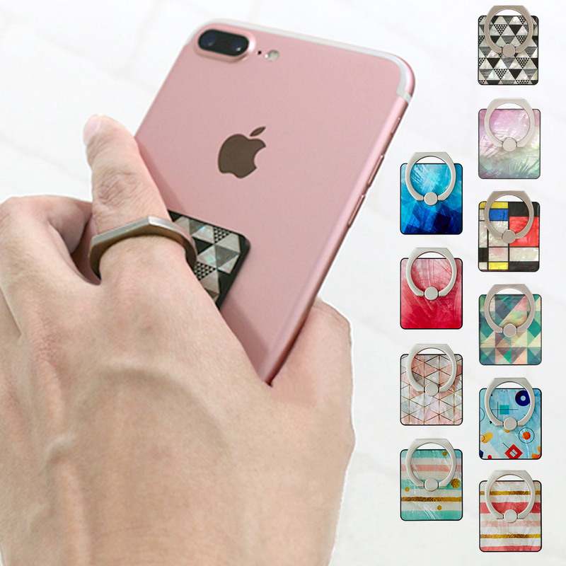 【訳あり アウトレット】 ikins 天然貝 スマートリング スマホリング / バンカーリング 