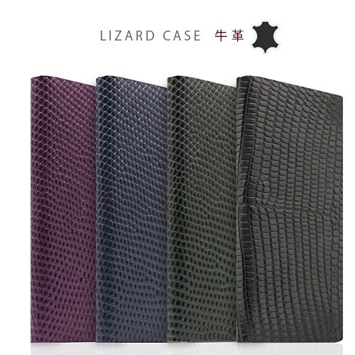 【訳あり アウトレット】iPhone Xケース SLG Design Lizard Case 手帳型 本革 (エスエルジー リザードケース)アイフォン カバー レザー