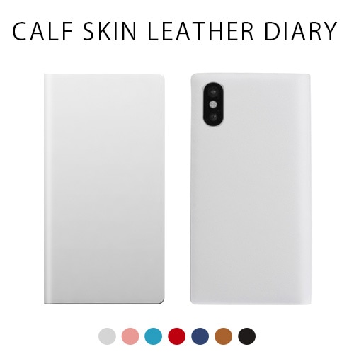 【訳あり アウトレット】 iPhone XS / X ケース SLG Design Calf Skin Leather Diary （カーフスキンレザーダイアリー） 手帳型 / 本革 