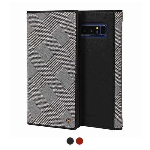 【訳あり アウトレット】 Galaxy Note9 ケース Galaxy Note8 ケース 手帳型 STI:L GENTLEMAN FLIP（スティール ジェントルマンフリップ）ギャラクシー ノート ナイン エイト カバー グレンチェック C-01L SCV40 SC-01K SCV37