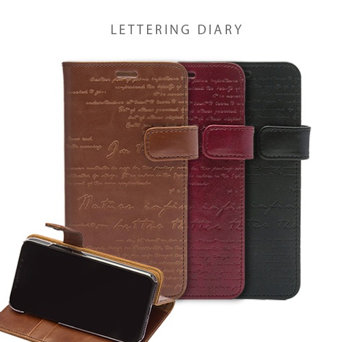 【訳あり アウトレット】 iPhone XS / X ケース ZENUS Lettering Diary 手帳型 （ゼヌス レタリングダイアリー）アイフォン カバー
