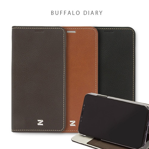 【訳あり アウトレット】 iPhone XS / X ケース ZENUS Buffalo Diary 手帳型 （ゼヌス バッファローダイアリー）アイフォン カバー