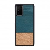 Man&Wood Galaxy S20 ケース Galaxy S20+ ケース 天然木ケース Denim（マンアンドウッド デニム） 木製 ギャラクシー エストゥエンティ ファイブジー カバー 背面カ