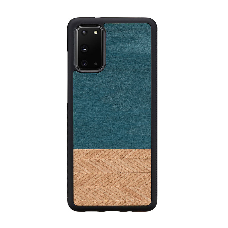 Man&Wood Galaxy S20 ケース Galaxy S20+ ケース 天然木ケース Denim（マンアンドウッド デニム） 木製 ギャラクシー エストゥエンティ ファイブジー カバー 背面カバー 5G SC-51A SCG01 SC-52A SCG02 Galaxy S20/S20+/S10/S10+/S9/S9+