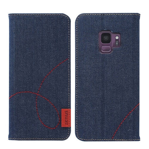 Galaxy S9 ケース 手帳型 ZENUS Denim Stitch Diary（ゼヌス デニムステッチダイアリーギャラクシー エスナイン カバー SC-02K SCV38