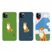 [iPhone 11/11Pro/Xs/X/Xs Max/XR 用]しばたさん パターン ハードケース カバー 公式ライセンス品