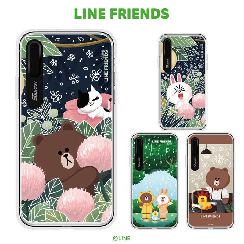 iPhone XS / X ケース iPhone XS Max ケース iPhone XR ケースLINE FRIENDS LIGHT UP CASE テーマ（ラインフレンズ ライトアップケース）光る アイフォン カバー