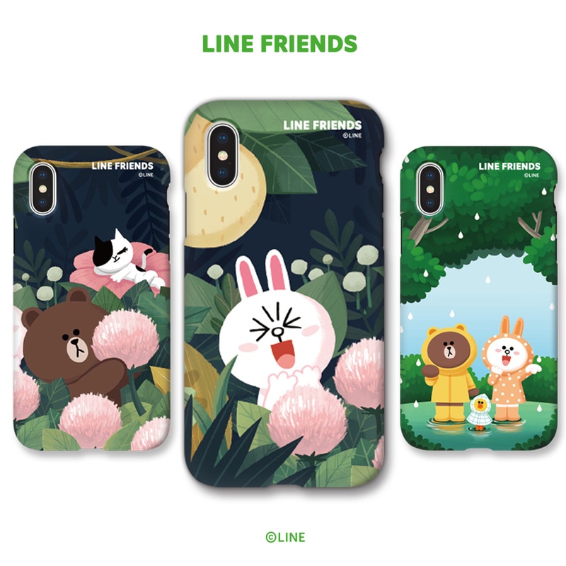 iPhone XS / X ケース iPhone XS Max ケース iPhone XR ケースLINE FRIENDS DUAL GUARD テーマ（ラインフレンズ デュアルガード）アイフォン カバー