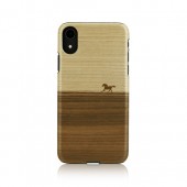 iPhone XR ケース天然木 Man&Wood Mustang（マンアンドウッド マスタング）アイフォン カバー 木製