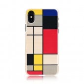 iPhone XS Max ケース天然木 Man&Wood Mondrian Wood（マンアンドウッド モンドリアンウッド）アイフォン カバー 木製