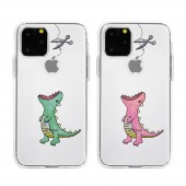 【iPhone 11 Pro Max / X / XS Max ケース】Dparks ソフトクリアケース はらぺこザウルス【恐竜】