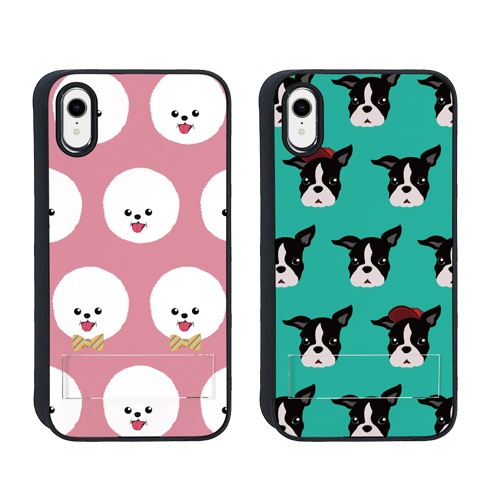 iPhone XR ケース Dparks spirit case Fashionable Dog（ディーパークス スピリットケース ファッショナブルドッグ）アイフォン カバー