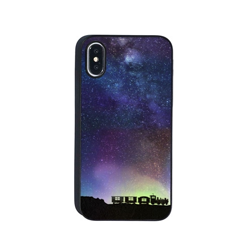 iPhone XS / X ケース Dparks Twinkle Case 銀河の列車（ディーパークス トゥインクルケース）アイフォン カバー ホログラム