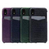 iPhone XR ケース本革 SLG Design Lizard Leather Back Case（エスエルジー リザードバックケース）アイフォン レザー カバー