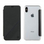 iPhone XS / X ケース iPhone XS Max ケース iPhone XR ケース muvit FOLIO CASE 手帳型（ムービット フォリオケース）アイフォン カバー 背面クリア