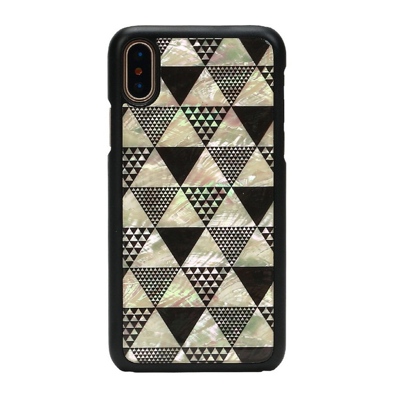 iPhone XS Max 天然貝 ケース ikins Pyramid（アイキンス ピラミッド）アイフォン カバー 6.5インチ バッグカバー