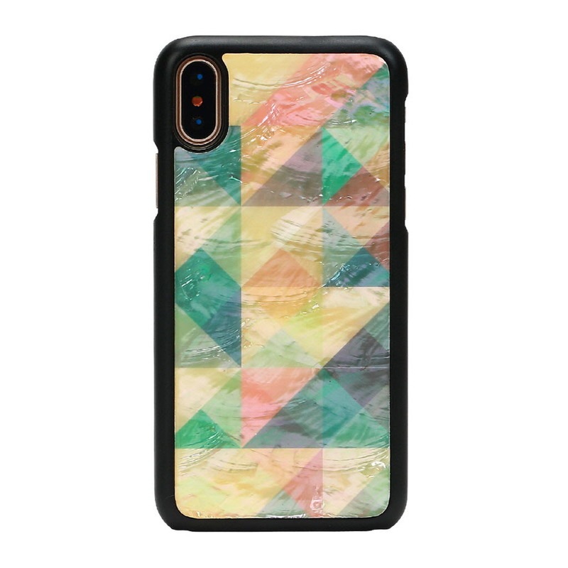 iPhone XS Max 天然貝 ケース ikins Mosaic（アイキンス モザイク）アイフォン カバー 6.5インチ バッグカバー