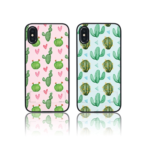 【訳あり アウトレット】 iPhone XS / X ケースDparks spirit case まるまるサボテン（ディーパークス スピリットケース）アイフォン カバー