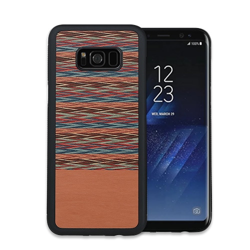 【訳あり アウトレット】 Galaxy S9 ケース Galaxy S9＋ ケース Galaxy S8 ケース Galaxy S8＋ ケース 天然木 Man&Wood Browny Check（マンアンドウッド ブラウニーチェック）ギャラクシー エスナイン エスエイト カバー 木製 SC-02K SC-03K SCV38 SCV39 SC-02J SCV36