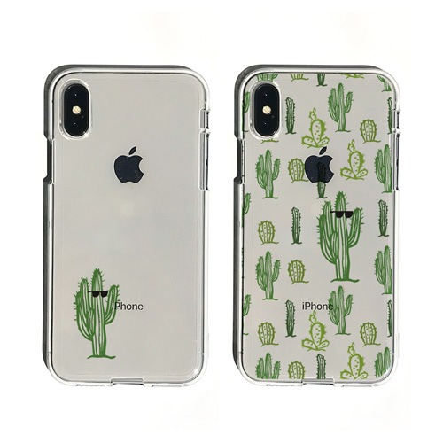 【訳あり アウトレット】 iPhone 11 Pro/iPhone 11/iPhone XS/X/iPhone XR ケース/iphone11ケース Dparks ソフトクリアケース サボテン（ディーパークス）アイフォン カバー