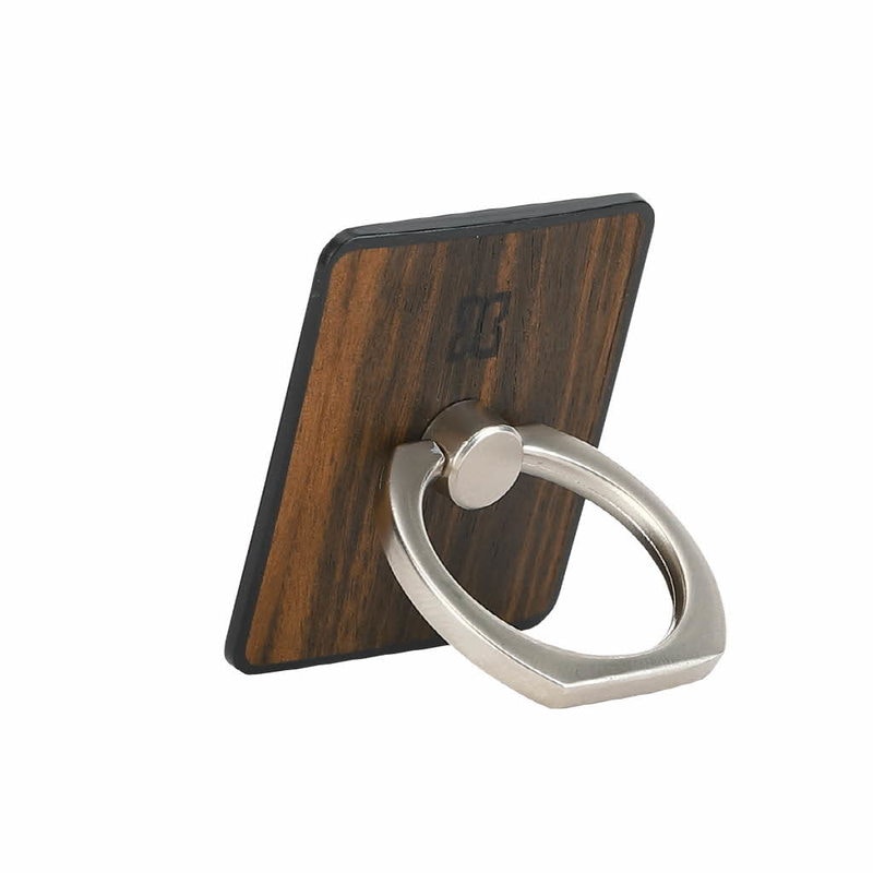 【訳あり アウトレット】 スマホリング Man&Wood 天然木 スマートリング2（マンアンドウッド）落下防止 ホルダースタンド 指輪型 バンカーリング ほのかに香る アロマ付き