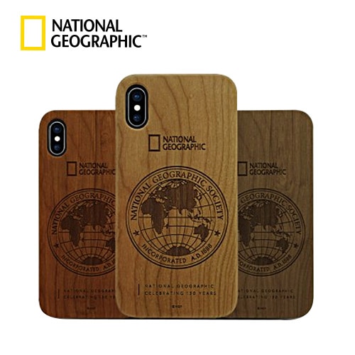 【訳あり アウトレット】 iPhone SE (第3世代) ケース カバー National Geographic 130th Anniversary case Nature Wood [iPhone SE3/SE2/XS/X/XR/XS Max/8 Plus/7Plus/8/7]