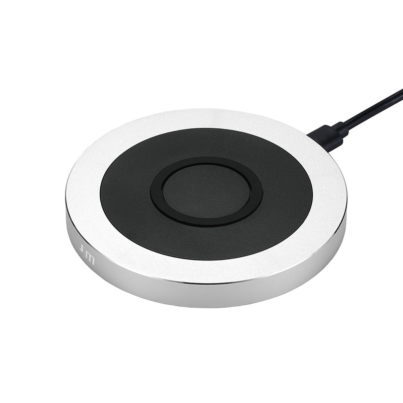 【訳あり アウトレット】 ワイヤレス充電器 Just Mobile AluBase Wireless Charger（ジャストモバイル アルベース ワイヤレスチャージャー）Qi認証取得 5W 7.5W 10W オートモード 急速充電 スマートフォン 充電器