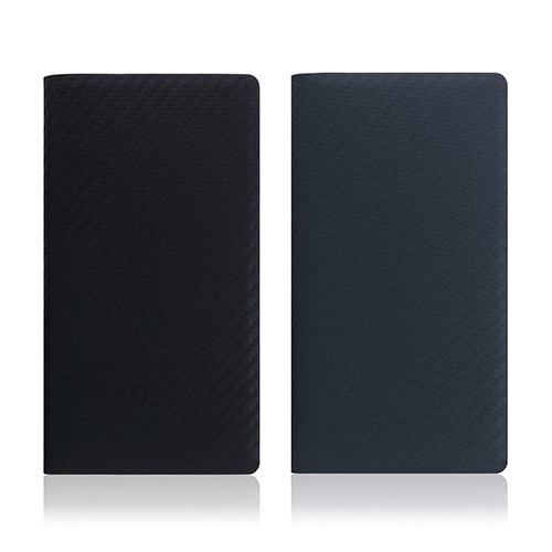 【訳あり アウトレット】 iPhone 12 Pro Max ケース [iPhone 11 Pro Max / iPhone XS Max ケース] SLG Design Carbon leather case（カーボンレザーケース） 手帳型 / 本革 