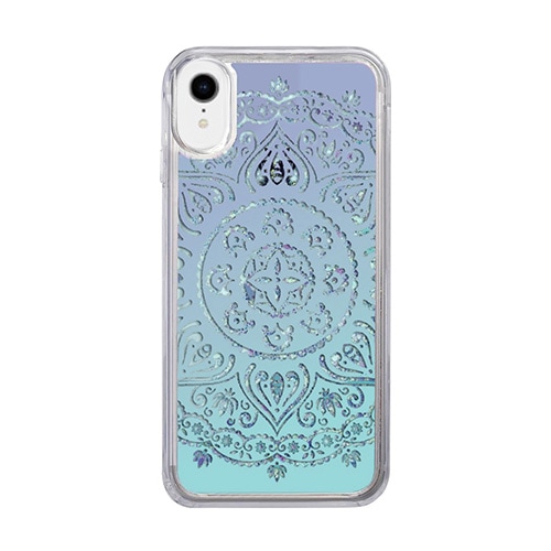 【訳あり アウトレット】 iPhone XS / X ケース iPhone XR ケース icover Sparkle case White lace（アイカバー スパークルケース ホワイトレース）キ