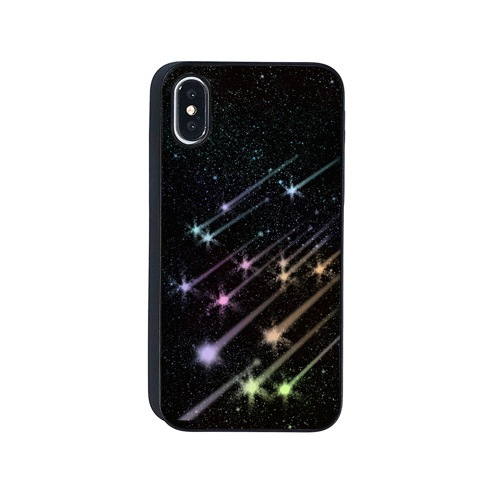 【訳あり アウトレット】 iPhone XS / X ケース Dparks Twinkle Case シューティングスター（ディーパークス トゥインクルケース）アイフォン カバー ホログラム 流れ星