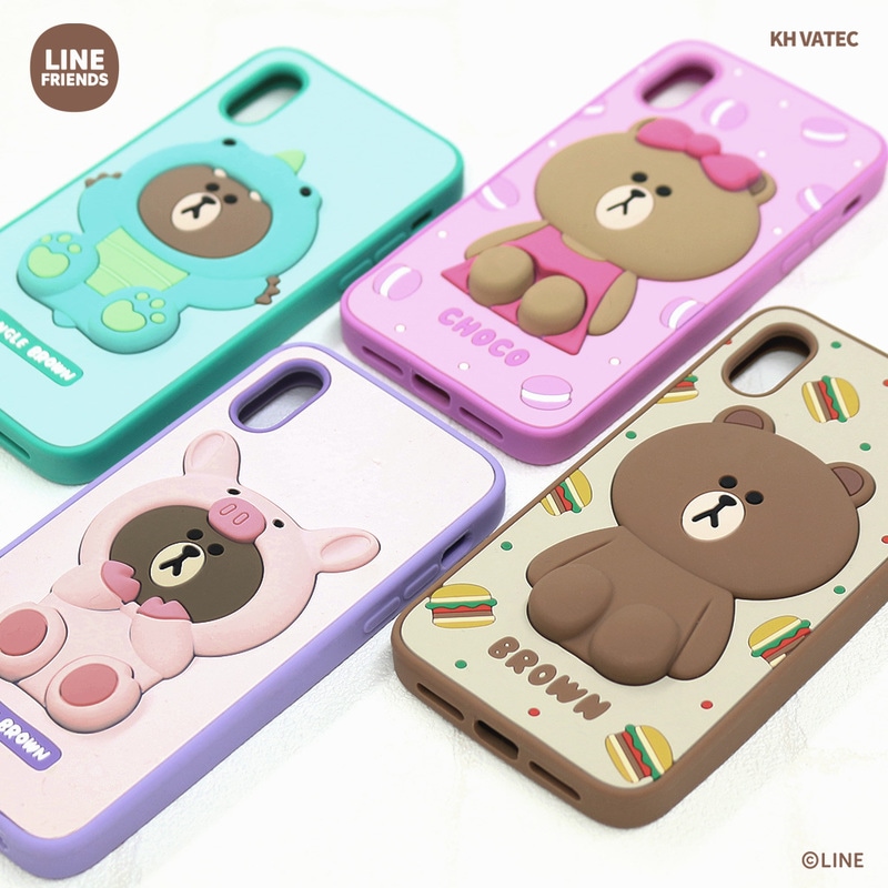 【訳あり アウトレット】 iPhone 11 Pro ケース カバー LINE FRIENDS SILICON [iPhone 11 Pro/11/XS/X]