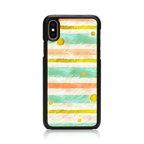 【訳あり アウトレット】 iPhone XS / X ケース天然貝 ikins Pop Mint（アイキンス ポップミント）アイフォン カバー