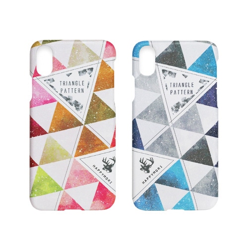 【訳あり アウトレット】 iPhone XS / X ケース iPhone XS Max ケース iPhone XR ケースHappymori Triangle Pattern Baｒ（ハッピーモリ トライアングルパターン バー）アイフォン カバー