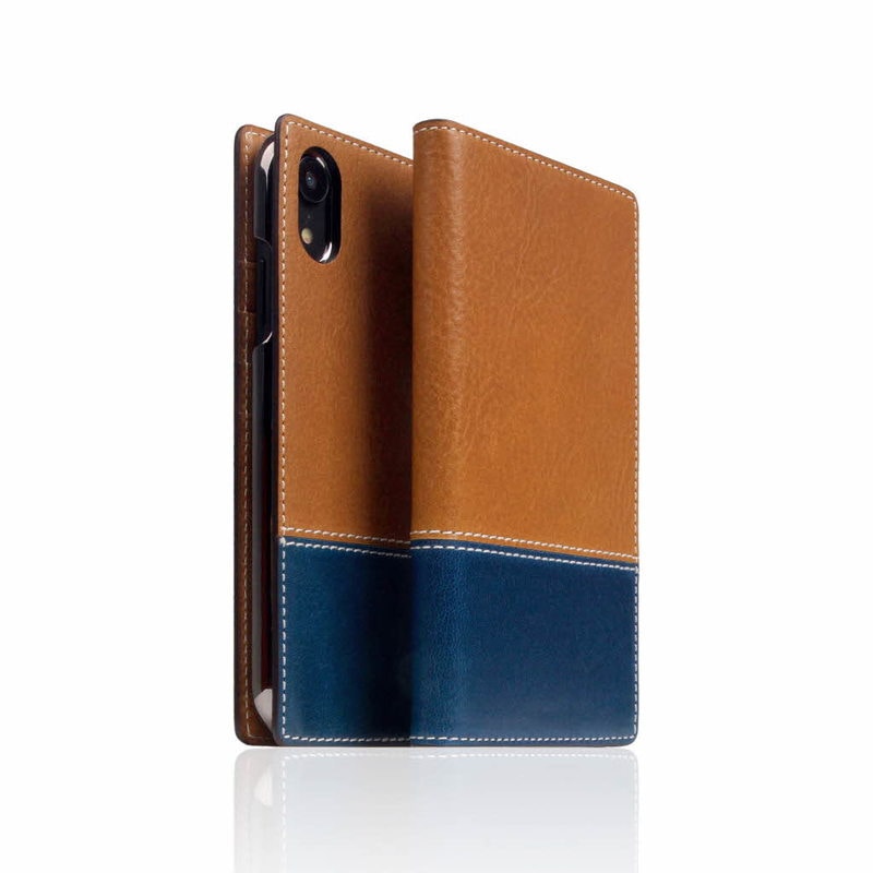 【訳あり アウトレット】 iPhone XR ケース SLG Design Temponata Leather case （タンポナタレザーケース） 手帳型 / 本革 