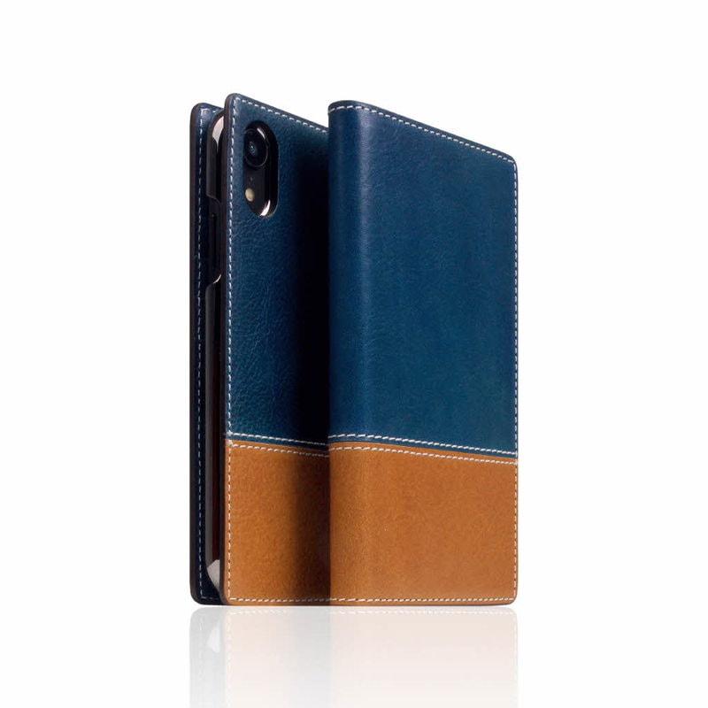 【訳あり アウトレット】 iPhone XS / X ケース SLG Design Temponata Leather case (タンポナタレザーケース) 手帳型 / 本革
