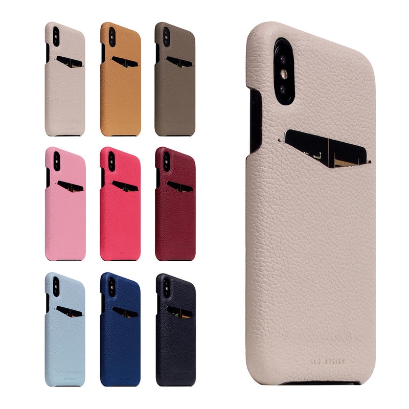【訳あり アウトレット】 iPhone 11 Pro ケース 背面ケース 本革 SLG Design D8 Full Grain Leather Back Case フルグレインレザー パステル カラー 9色