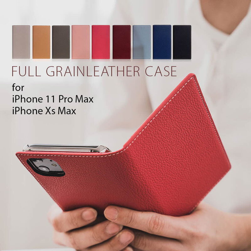 【訳あり アウトレット】 iPhone 12 Pro Max ケース [iPhone 11 Pro Max / iPhone XS Max ケース] SLG Design Full Grain Leather Case （フルグレインレザーケース） 手帳型 / 本革 
