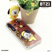 iPhone SE 第2世代 se2 ケース iPhone XS / X ケース iPhone8 ケース iPhone7 カバー BT21 ミラーイルミネーション BASIC（ライトアップ シリコンケース）光る ローズゴールド 鏡 アイフォン カバー ユニバ―スター ラインフレンズ【公式ライセンス商品】