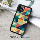 iPhone 11 Pro Max ケース  天然貝ケース Mosaic（アイキンス モザイク） 6.5インチ アイフォン 背面 カバー スマホケース 