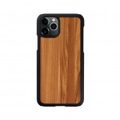 iPhone 11 Pro Max ケース  天然木 Man&Wood Cappuccino（マンアンドウッド カプチーノ）6.5インチ アイフォン 背面 カバー スマホケース 木製