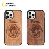 [公式ライセンス品] iPhone 12 mini iPhone 12 Pro / 12 ケース [iPhone 11 Pro/11 Pro Max/11 ケース] National Geographic Global Seal Nature Wood 天然木