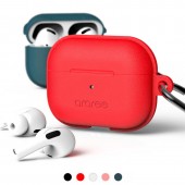 araree AirPods Pro 2（第1・2世代）ケース POPS 保護ケース 吸盤設計蓋 シリコンカバー カラビナ付き