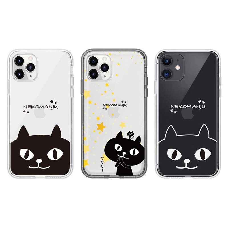 【訳あり アウトレット】abbifriends ネコマンジュウ ソフトクリアケース for iPhone 11 / 11 Pro / 11 Pro Max