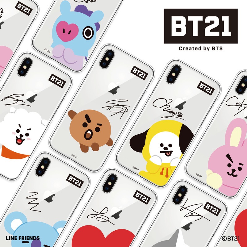 【訳あり アウトレット】BT21 iPhone XS / X ケース iPhone 8 / 7 ケース BASIC CLEAR SOFT ケース TPU素材カバーアイフォン カバー ユニバ―スター ラインフレンズ【公式ライセンス品】