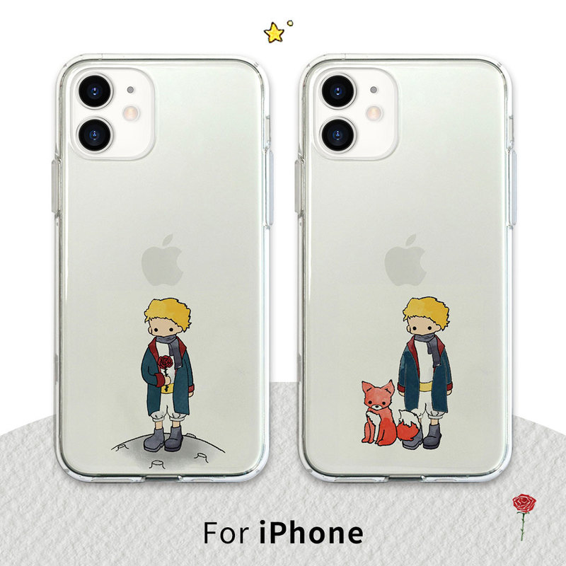 iPhone SE (第3世代) ケース カバー AKAN ソフトクリアケース リトルプリンス [iPhone 13/13 Pro/13 mini/SE3/SE2/12 mini/12 Pro/12/