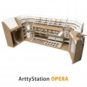 【プラモデル専用 作業台】組立式棚 Arttystation Opera （オペラ） モジュラーシステム フルーセット ATS16557|Arttystation|ブランド