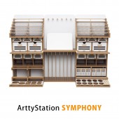 【プラモデル専用 作業台】組立式棚 Arttystation Symphony （シンフォニー） 充実の収納力 ATS16556|Arttystation|ブランド